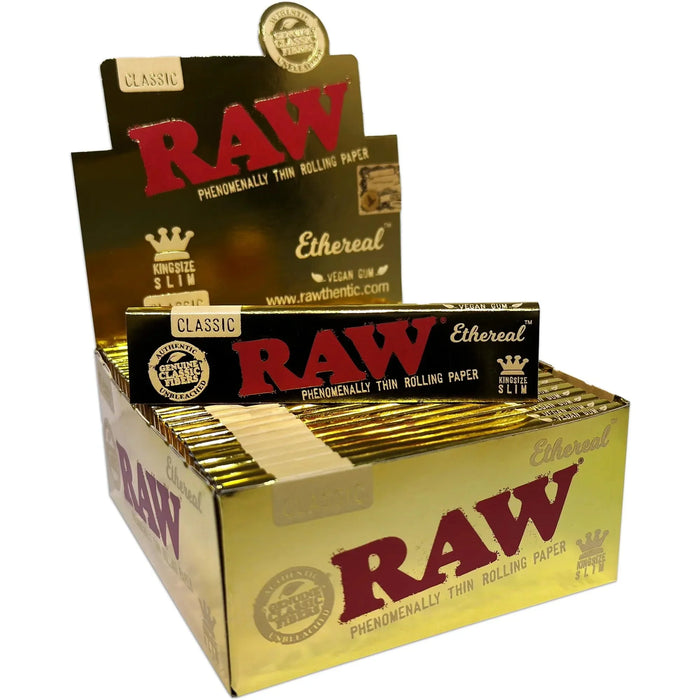 Raw Ethereal King Size Slim Rolling Papers Online Vape Shop Canada