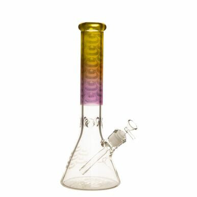 14" 7mm Danish Chrome Glass Beaker Bong