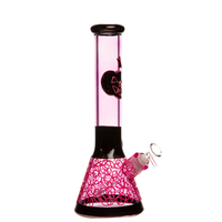 Bong en verre néon effrayant de 14 pouces et 7 mm