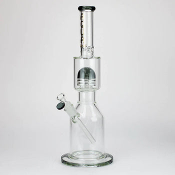 17" AQUA Glass showerhead percolator glass water bong