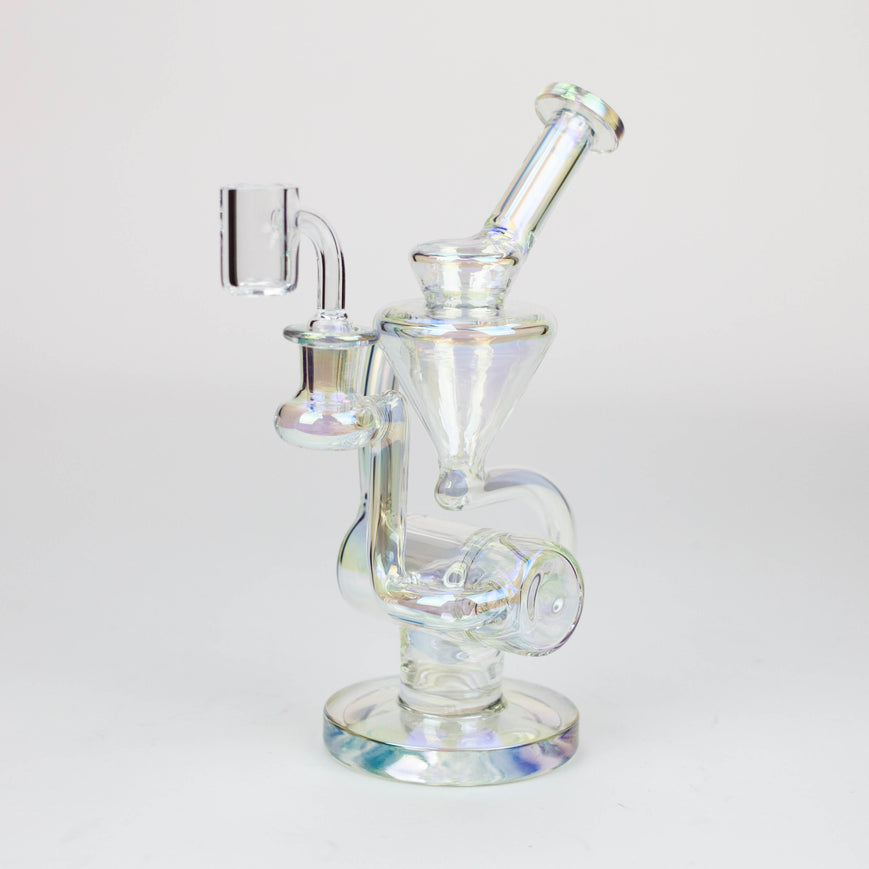 2-in-1 8" Electroplated Glass Recycler Rig