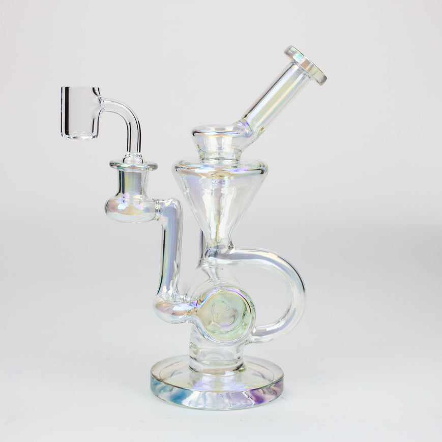 2-in-1 8" Electroplated Glass Recycler Rig