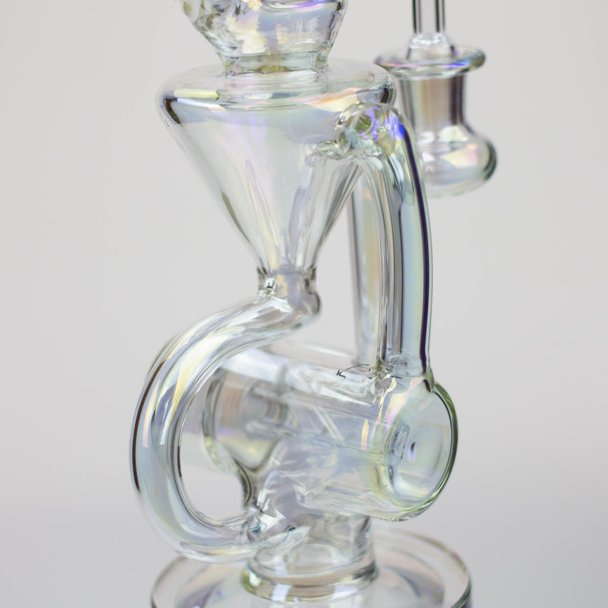 2-in-1 8" Electroplated Glass Recycler Rig