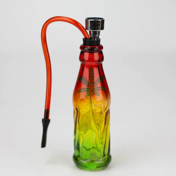 Mini pipe à eau en verre Rasta 5"