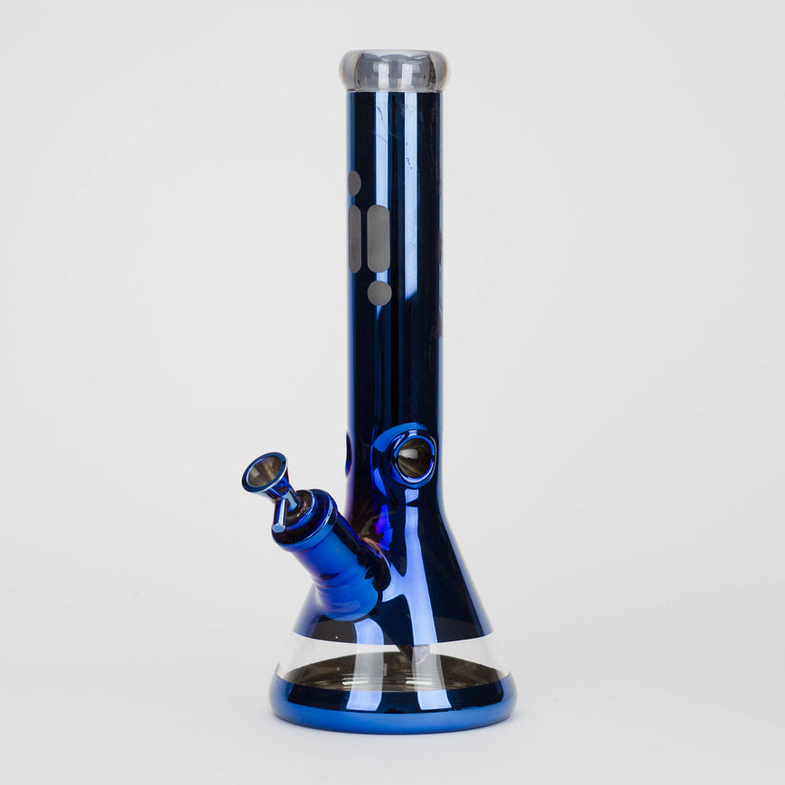 13.5" Infyniti 7mm metallic classic beaker bong