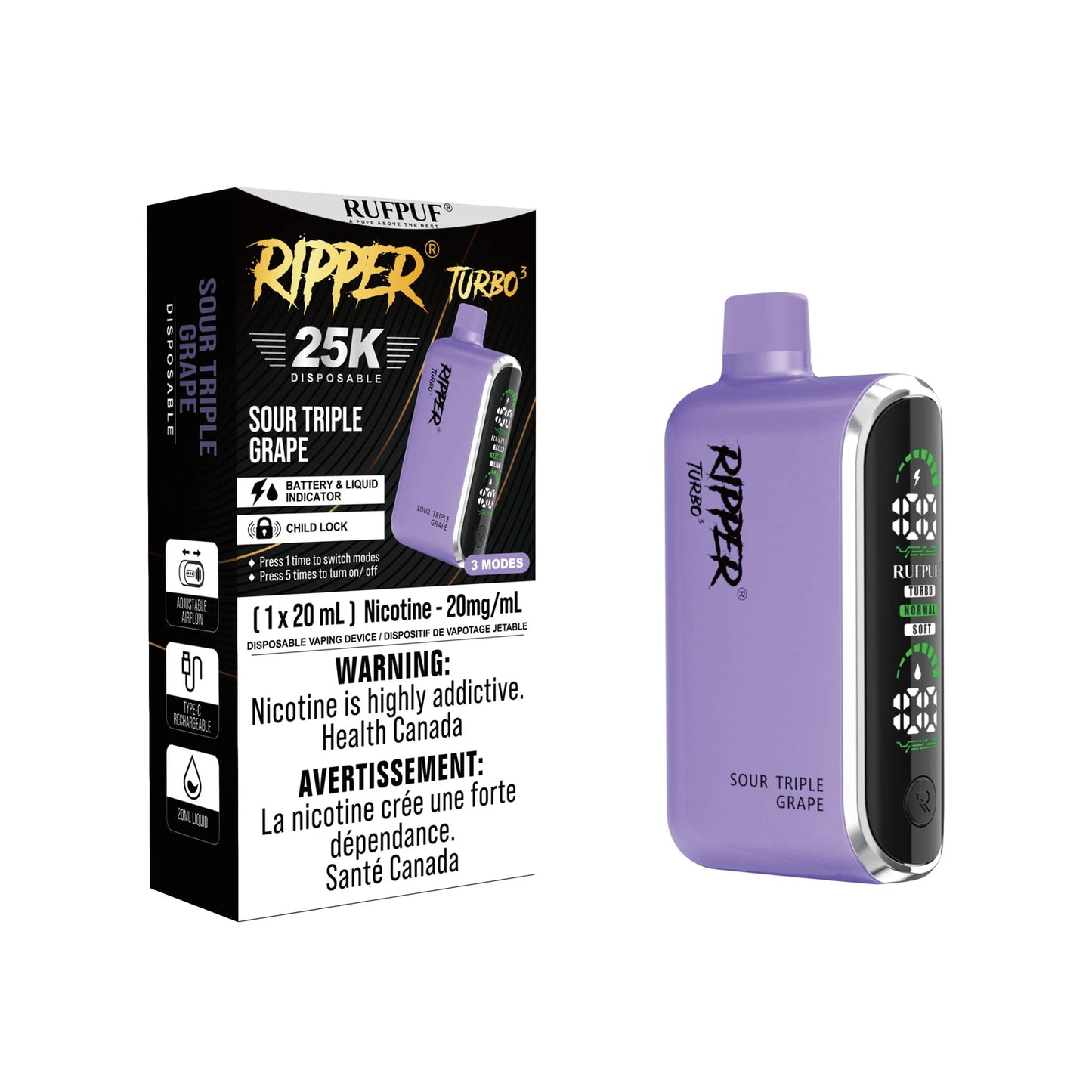 GCore Ripper T3 25k Puff Disposable Vape 20ml