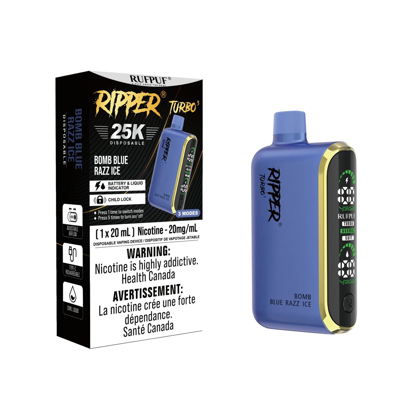 GCore Ripper T3 25k Puff Disposable Vape 20ml