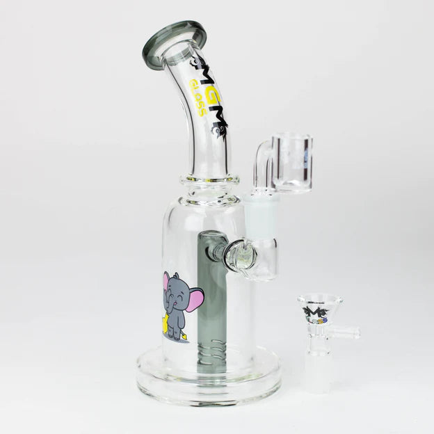 5.7" MGM Glass 2-in-1 bubbler with graphic [C2677]