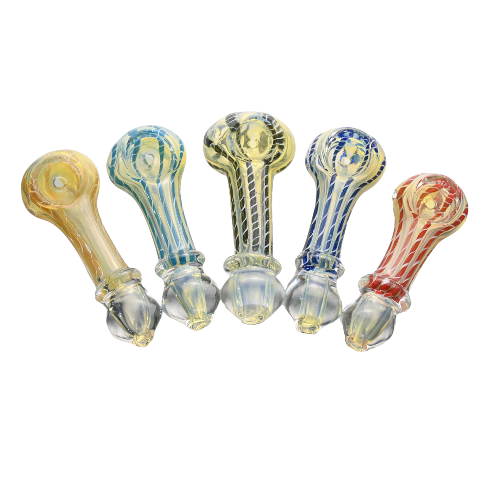 Cartel 3" Candy Stripe Glass Hand Pipe