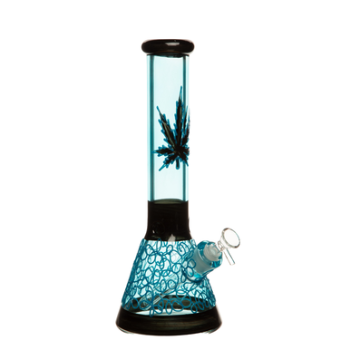 Bong en verre néon effrayant de 14 pouces et 7 mm