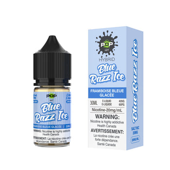 E-liquide Pop Hit Salt - Razz Ice bleu