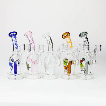 Bubbler 2-en-1 en verre MGM 6,5" avec graphique [C2673]