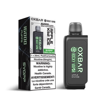 OXBAR x Rocky Vapor SVOPP 16000 Puff Pods Apple Kiwi Ice