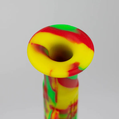 Bong à eau détachable en silicone bazooka multicolore de 11"