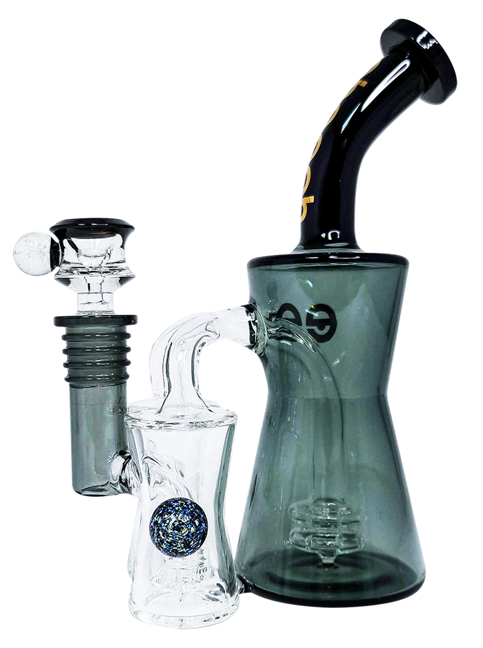 Cheech Glass 8” Double Recycler