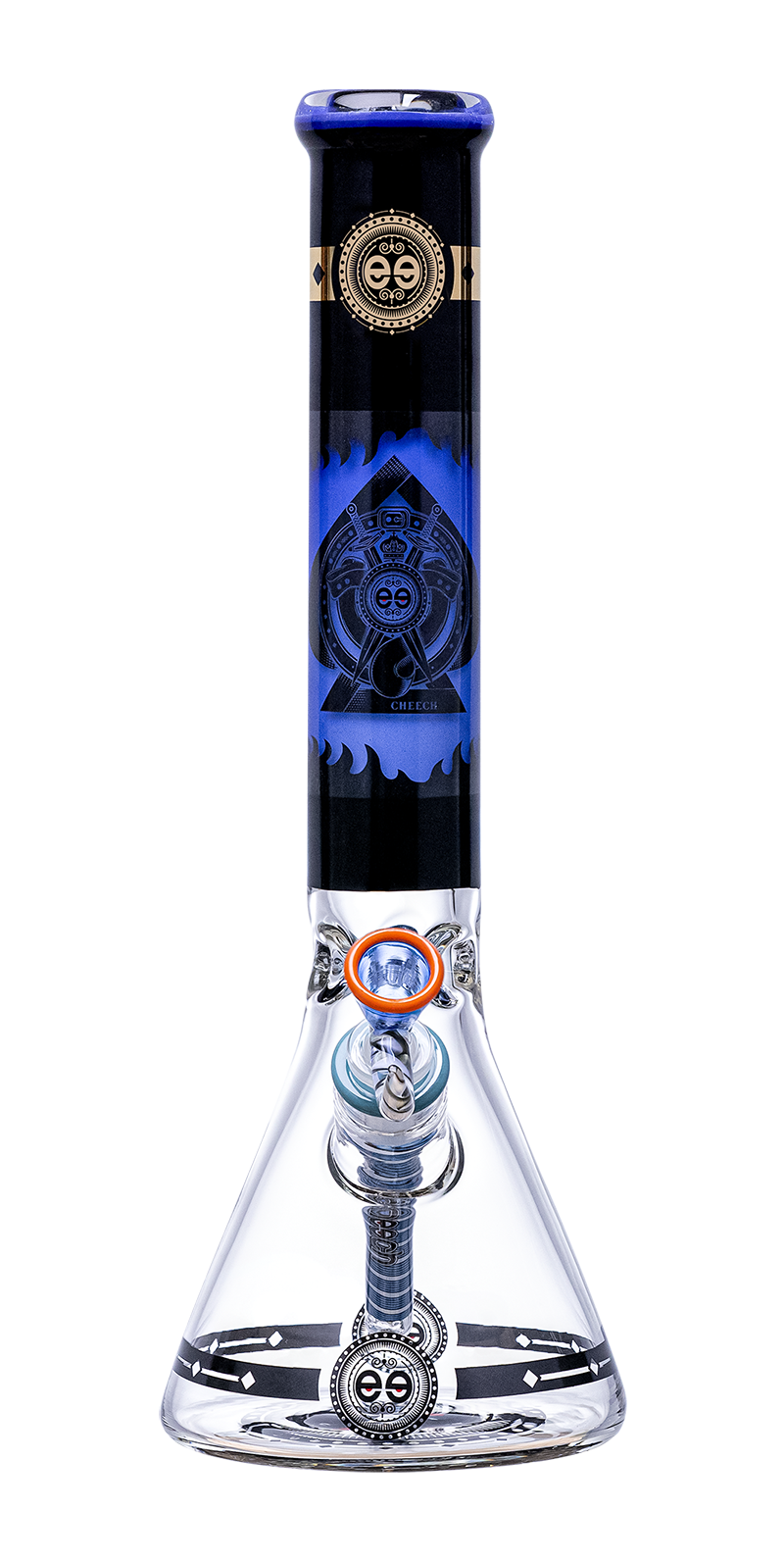 Cheech Glass 14” 7mm Protect the Crest Beaker Bong