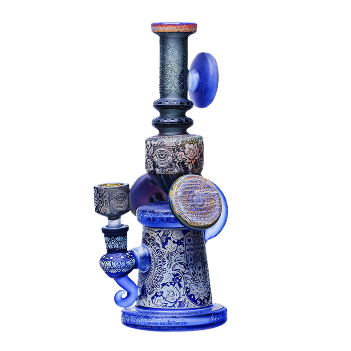 Cheech Glass 11” Protection Against the Evil Eye of Haters Rig/Bong