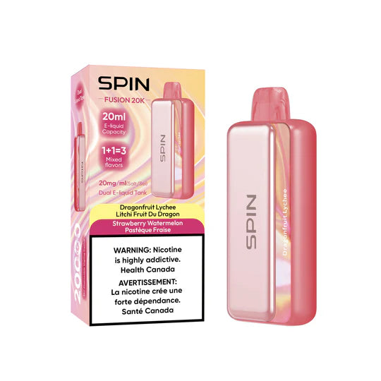 SPIN Fusion 20K Rechargeable Disposable Vape 20mL