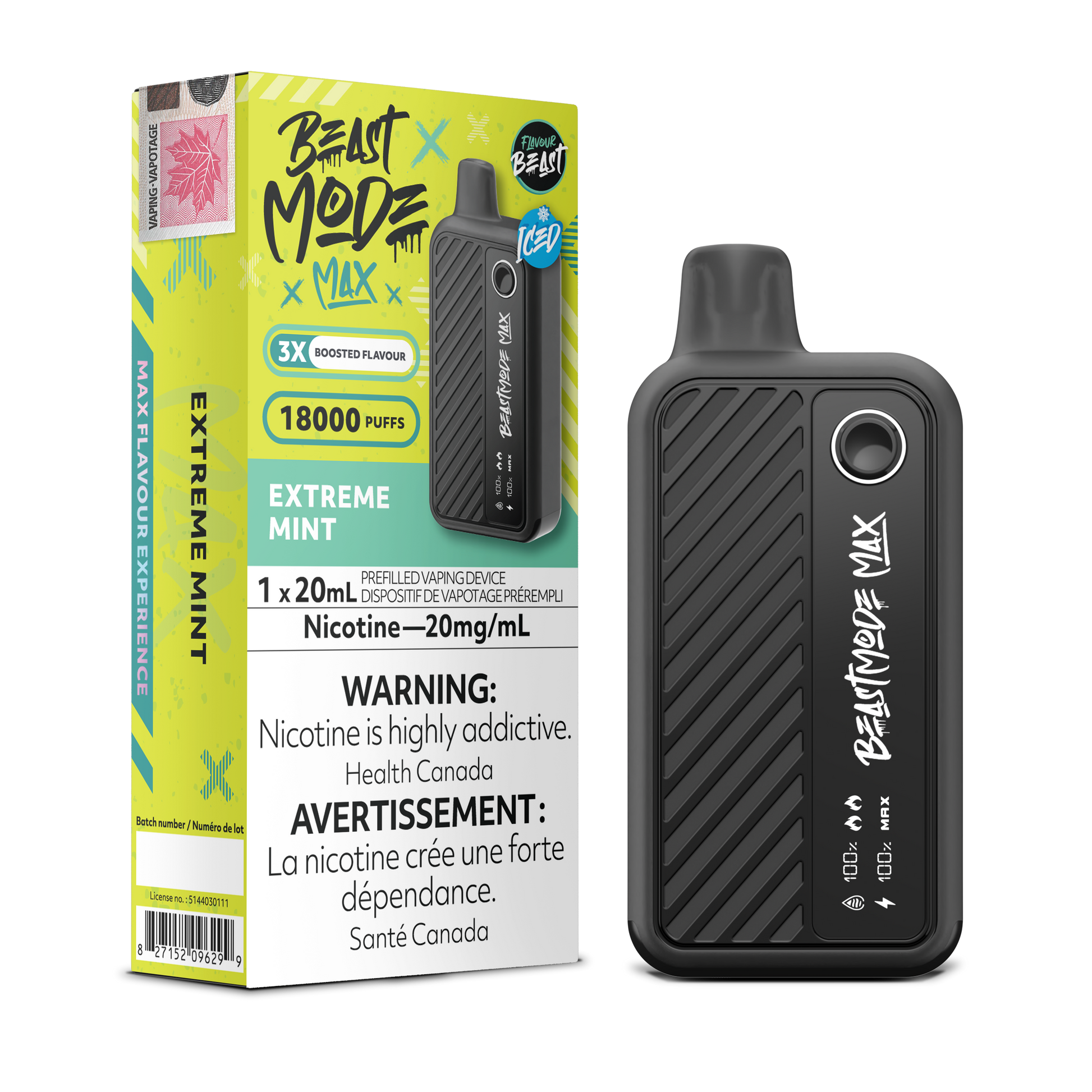 Flavour Beast Mode MAX 18000 Puff Disposable Vape Extreme Mint