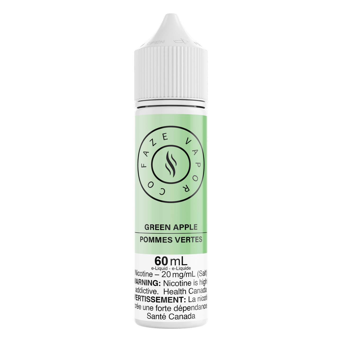 Faze Vapor Co 60mL Salts - Green Apple