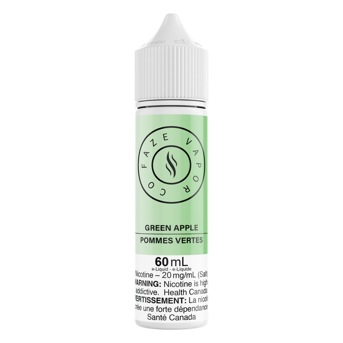 Faze Vapor Co 60mL Salts - Green Apple