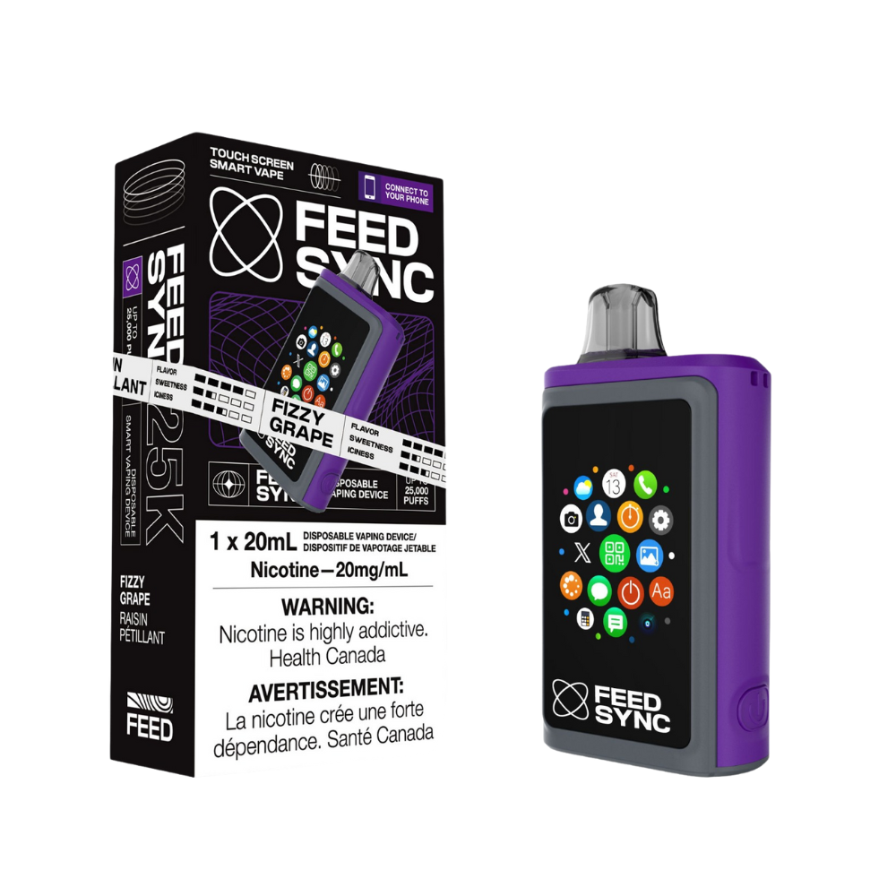 Feed Sync 25k Puff 20mL Vape jetable rechargeable