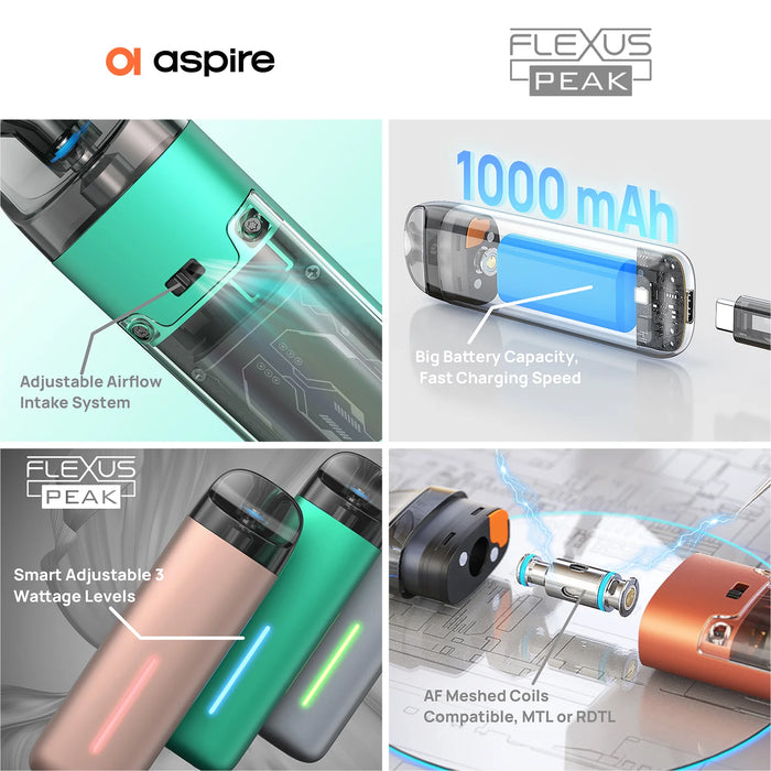 Aspire Flexus Peak Pod Kit 1000mAh 3ml