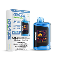 Kraze HD Mega 20k Rechargeable Disposable Vape Blueberry Kiwi