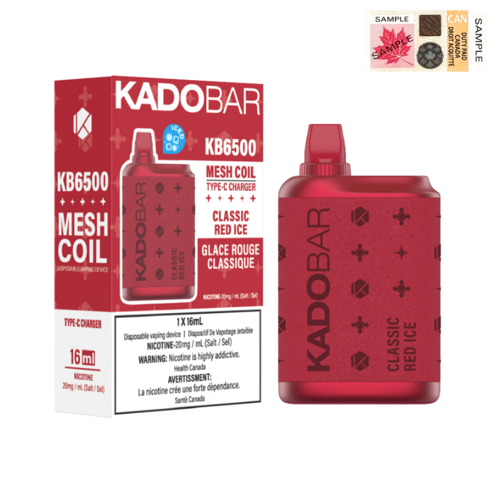 [Clearance] KadoBar 6500 Puff Rechargeable Disposable Vape 16ml