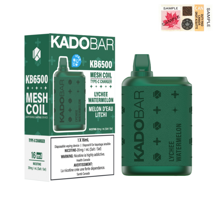 [Clearance] KadoBar 6500 Puff Rechargeable Disposable Vape 16ml