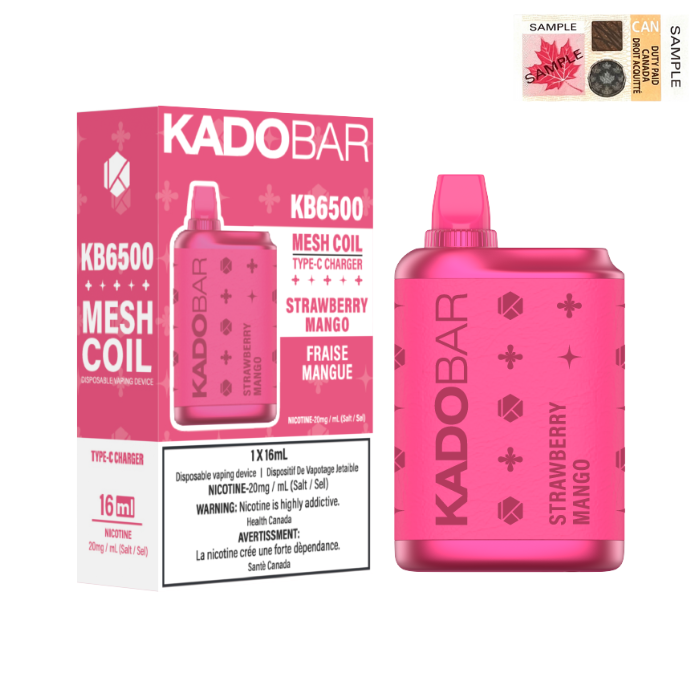 [Clearance] KadoBar 6500 Puff Rechargeable Disposable Vape 16ml