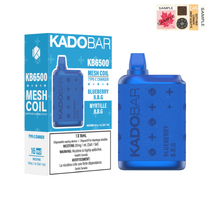 [Liquidation] KadoBar 6500 Puff Vape jetable rechargeable 16 ml