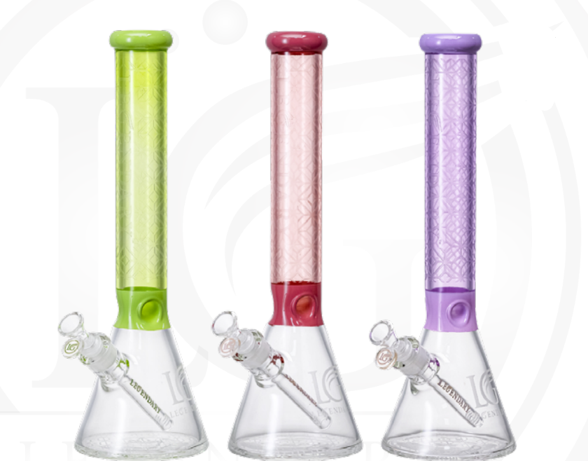 Legendary 16” 7mm Sandblasted Beaker Bong