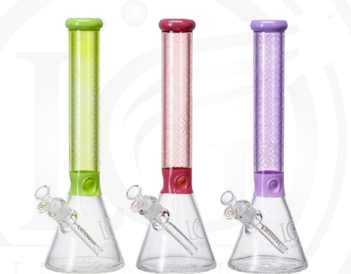 Legendary 16” 7mm Sandblasted Beaker Bong