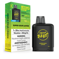 Flavour Beast Level X Boost Replacement Pod 20mL 15000 Puff Super Sour Lemon Iced