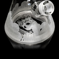 Bong en verre Milky Way Skull King v2.0 de 14 pouces