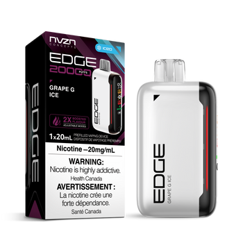 NVZN Edge 20000 Puff 20mL Rechargeable Disposable Vape Grape G Ice