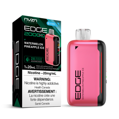 NVZN Edge 20000 Puff 20mL Rechargeable Disposable Vape Watermelon Pineapple Ice