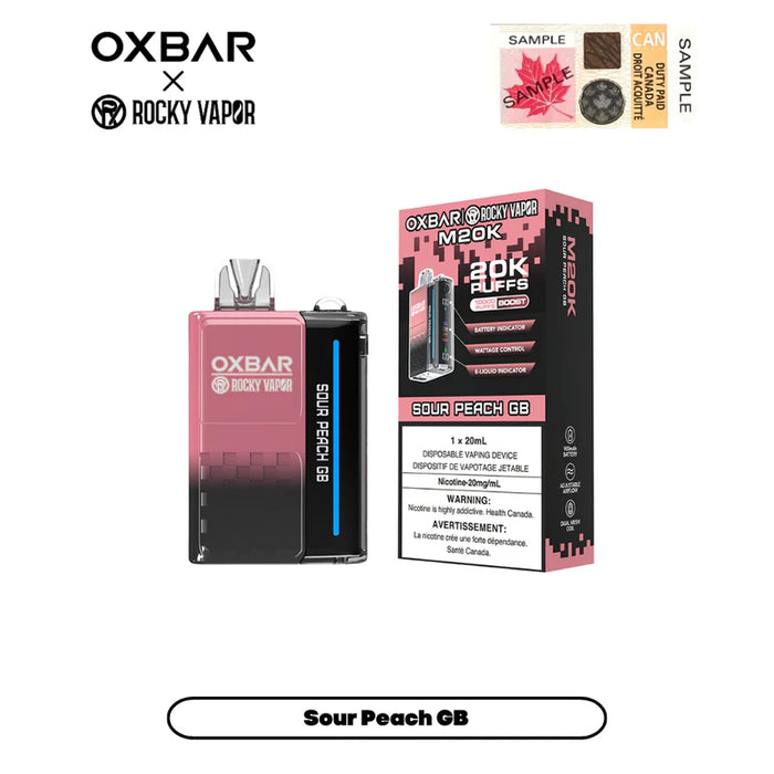 OXBAR X Rocky Vapor M20K Puff Rechargeable Disposable Vape 20ml