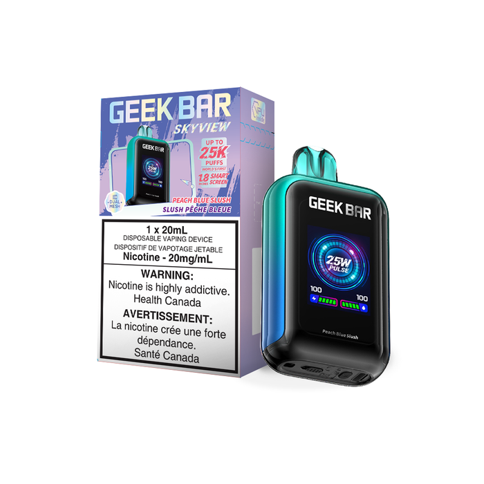 Geek Bar Skyview 250000 Puff Disposable Vape 20ml Peach Blue S