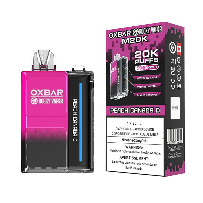 OXBAR X Rocky Vapor M20K Puff Rechargeable Disposable Vape 20ml