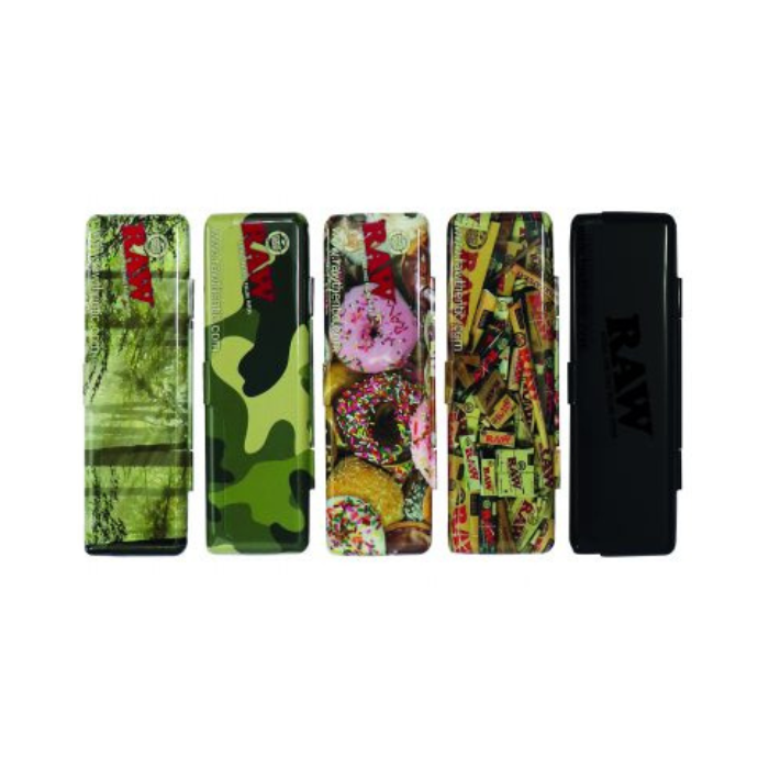 Raw King Size Rolling Paper Tin Case