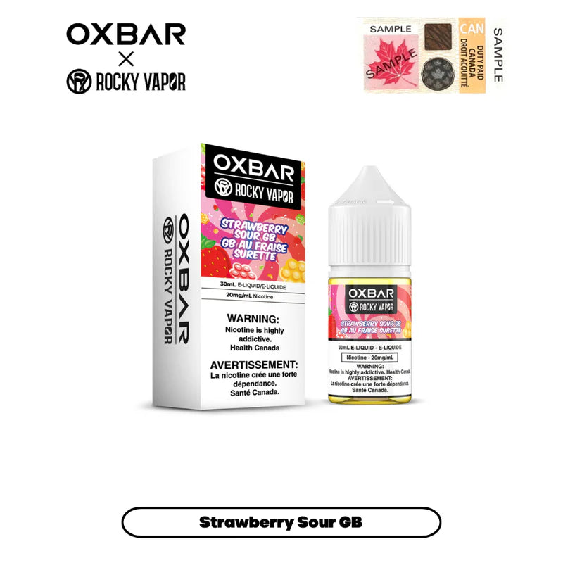 E-liquides Rocky Vapor x Oxbar - Fraise S GB