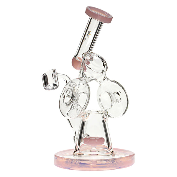 Plain Jane Glass 8" Twin Donut Rig