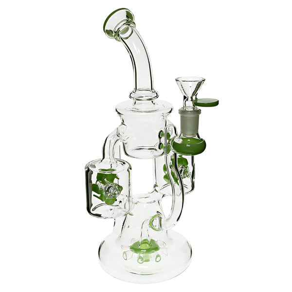 Plain Jane Glass 10" Propeller Perc Bubbler