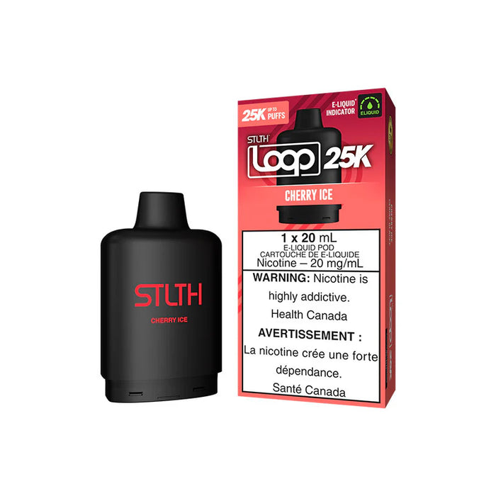 STLTH LOOP 25k Replacement Pod 20ml 25000 Puff *No charge battery Included*