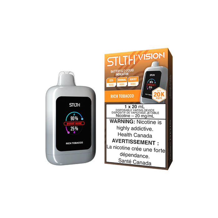 Stlth Vision 20K Puff Disposable Rechargeable Vape 20ml