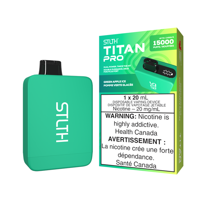 STLTH Titan Pro 15000 Puff Disposable Rechargeable Vape 20ml