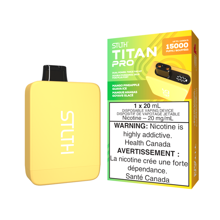 STLTH Titan Pro 15000 Puff Disposable Rechargeable Vape 20ml