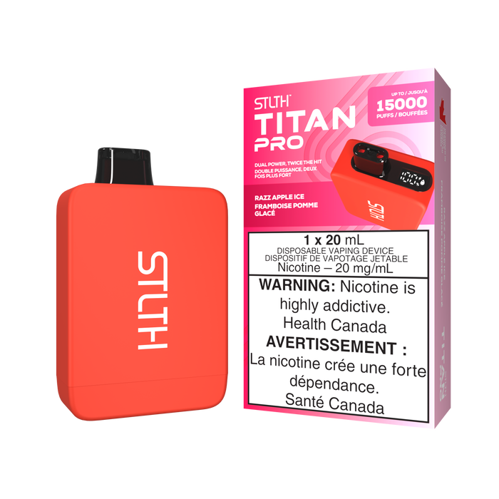 STLTH Titan Pro 15000 Puff Disposable Rechargeable Vape 20ml